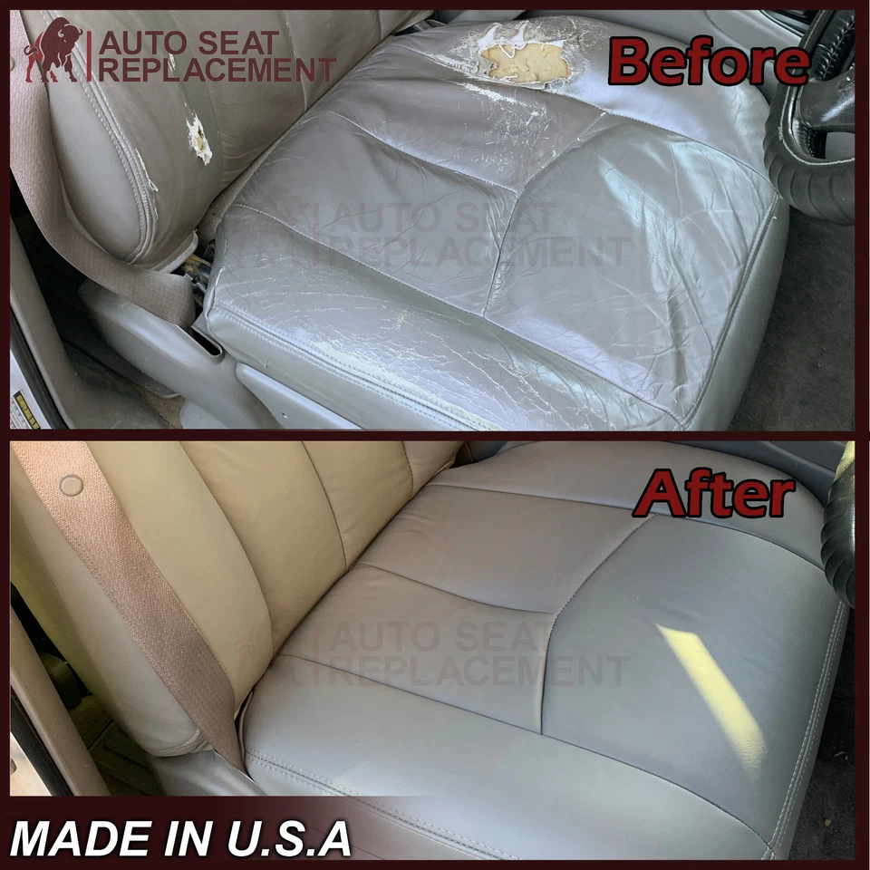 Cubierta de asiento de cuero sintético para conductor Chevy Tahoe Suburban 2003 2004 2005 2006 color tostado #522 Foto 4 de 4