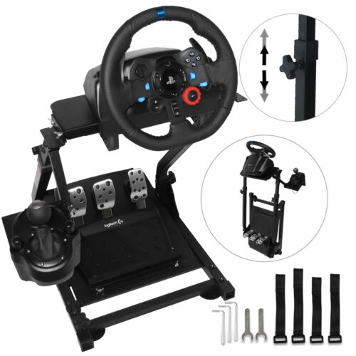 Jakke øve sig fodbold Racing Simulator Cockpit Steering Wheel Stand for Logitech G29 G920  Thrustmaster 800995741472 | eBay