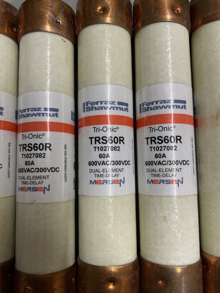 Fusible Mersen Ferraz Shawmut TRS60R Tri-Onic - 60A, 600V, Temporisé (time Delay) - Neuf