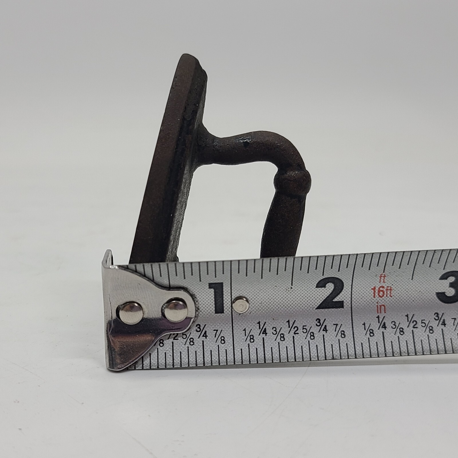 Vintage/Antique Cast Iron Miniature Sad Flat Iron Salesman Promotional Sample