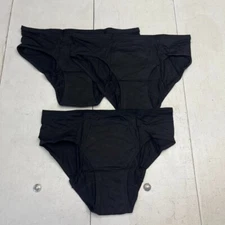 Yeswel Black 3 Pack Period Leak-Proof Brief Underwear Women's Size XX-Large NEW