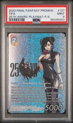 FINAL FANTASY PROMOS 127 Tifa 25th Anniversary Promo Full Art Foil PSA 9