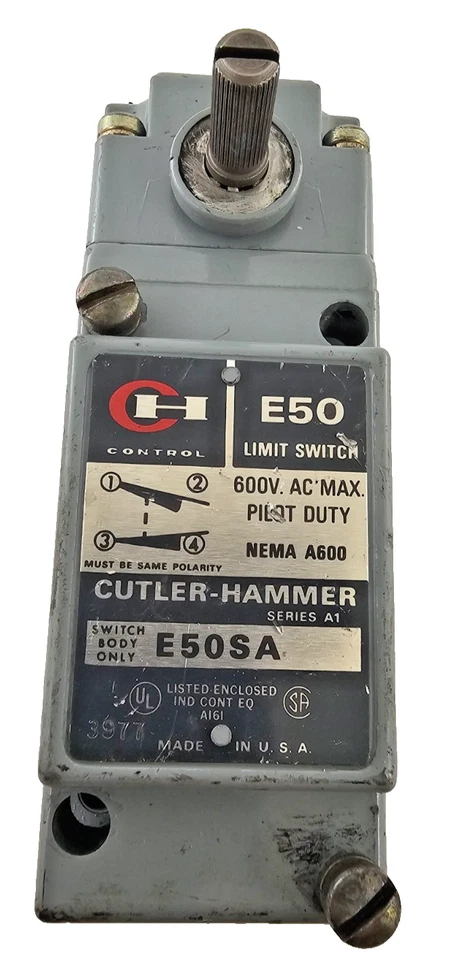 E50 CUTLER HAMMER LIMIT SWITCH BODY WITH HEAD - Image 3 of 4