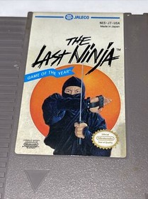 THE LAST NINJA Authentic Nintendo NES Clean Pins Tested Works