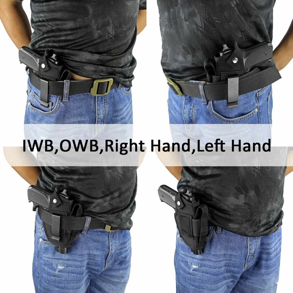 Concealed Carry IWB Pistol Holster Holster OWB Car Holster with Mag Slot - Image 3 of 4