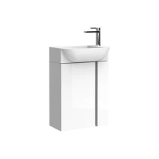 WS Bath Collections Camilia C45.100 WG Wall Mounted Single Basin Vanity