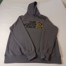 The North Face Women s Gray Cotton Blend Drawstring Hoodie Sweatshirt Size M
