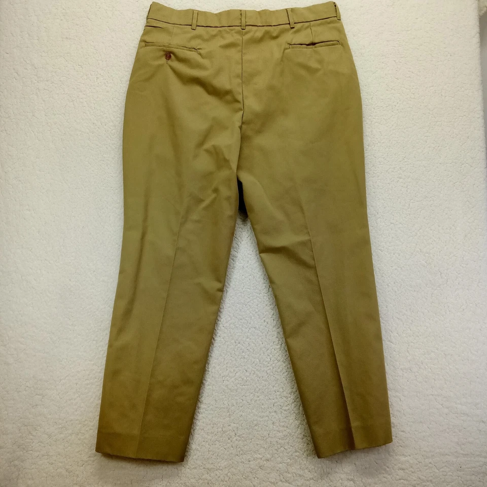 Pantalones HighLand by Red Cap para Hombre 40x31 Caqui Plisado Cintura Alta Beige Mezcla de Algodón Foto 3 de 4