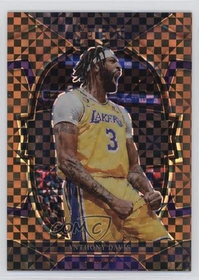 2022-23 Panini Select Concourse Copper Plaid Prizm 26/49 Anthony Davis #17 hs9