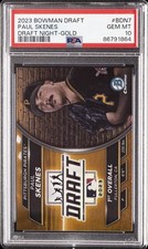 2023 BOWMAN DRAFT BOWMAN DRAFT NIGHT GOLD REFRACTOR PAUL SKENES 48/50 PSA 10