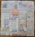 US Stamps Glassine Collection - MNH Lot W/Many Plate & Zip Blocks - FV $153.68