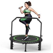450/550 LBS Foldable Mini Trampoline, 40"/48" Fitness Trampoline 40IN 40-GREEN