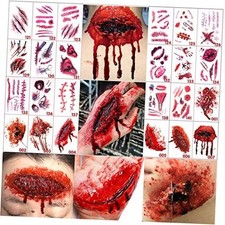 Halloween tattoo stickers, wound, simulated Realistic Wounds HL121-141