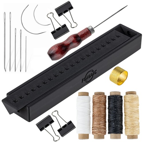 Complete Book Binding Kits, Bookbinding Starter Tool Set with Signature Punch...