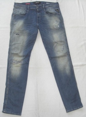 Replay Hyperlex Mens Jeans W33 L32 Anbass M914 34-32 Condition Very Good