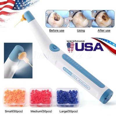 Dental Endodontic LED Activator Sonic Endo Ultra Irrigator Root Canal 150 Tips