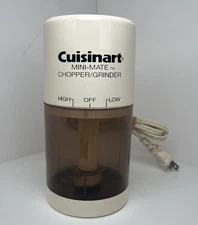 Vintage  Cuisinart Mini Mate Food Chopper Grinder Model MM 2  Tested & Working