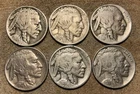 6 Coin Lot Better Buffalo Nickels…No Reserve