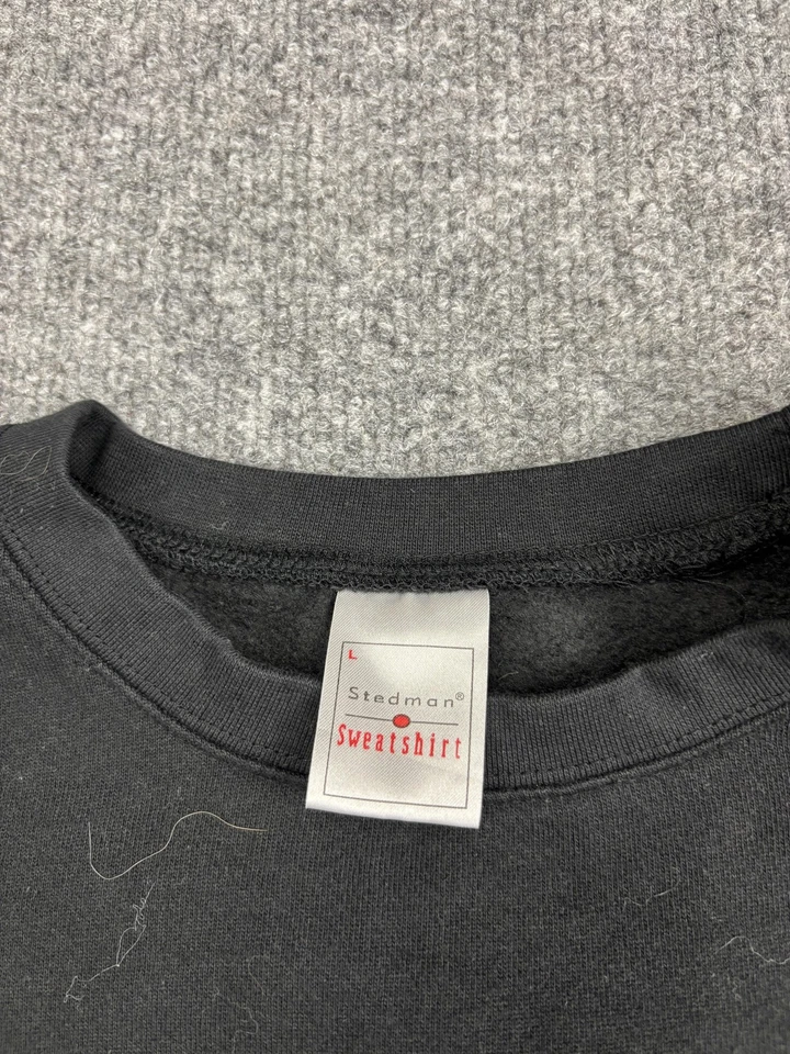 Sudadera Automobili Lamborghini Para Hombre Grande Negra Cuello Redondo Pullover Logo Polar Foto 3 de 4