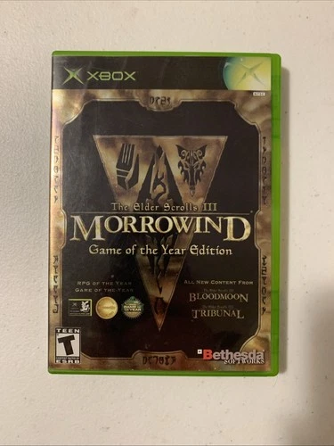 Elder Scrolls III: Morrowind Game of the Year Edition (Microsoft Xbox) CIB + Map