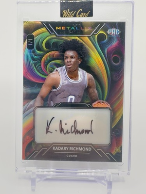 #ad Kadary Richmond 2024 Wild Card Auto 1 1 Wizards RC SSP Metallix St John’s $13.99