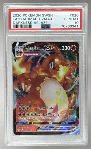 0341 Charizard VMAX 2020 Pokemon Sword & Shield Darkness Ablaze #020 PSA 10