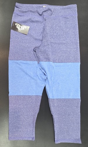 ApparelAge Pantaloni Carpi Donna Grandi Vestibilità Stretta Stay Cool Viola/Blu #21402 - Foto 3 di 9