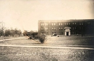 c1928 Postcard State Hospital For The Insane Jamestown North Dakota. # 8118