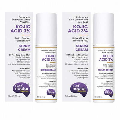 Get Nectar Happiness Glow Serum Cream 50ml Brightening 2er Pack