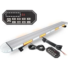 49 inch Low Profile Rooftop Emergency Strobe Lights Bar Flashing Warning TOW