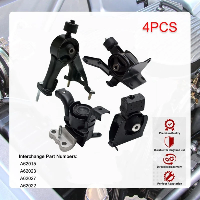 For 2009-2018 Toyota Corolla 1.8L A62015 A62023 Engine Motor Trans Mount Set Foto 4 de 4