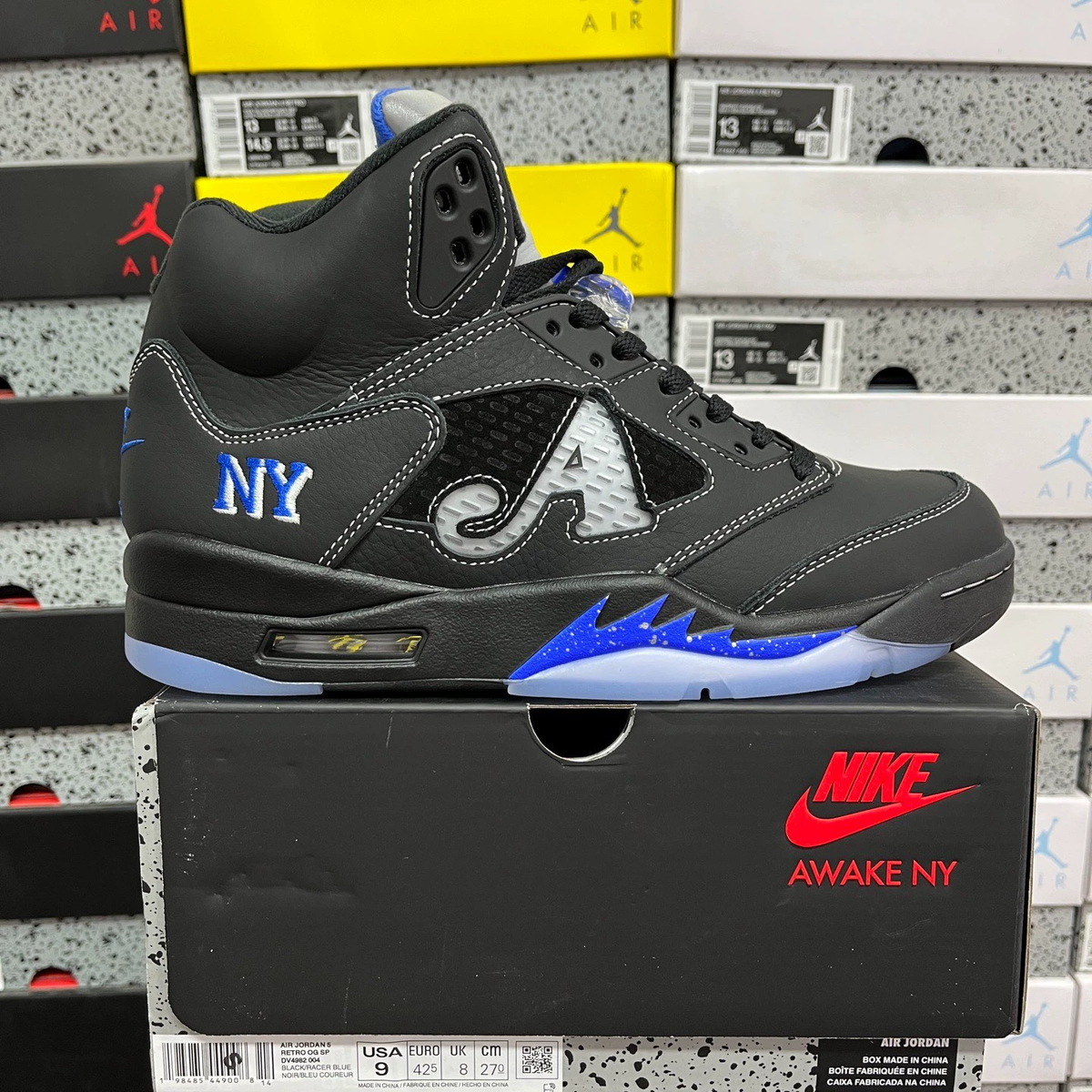 Awake NY x Jordan AirJordan 5 Racer Blue DV4982-004 Men's | eBay