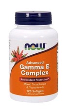NOW Foods Advanced Gamma E Complex 120 softgels Antioxidant Protection New
