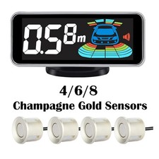 Car LED Display System Monitor Detector Assistant 4/6/8 Sensors Parking