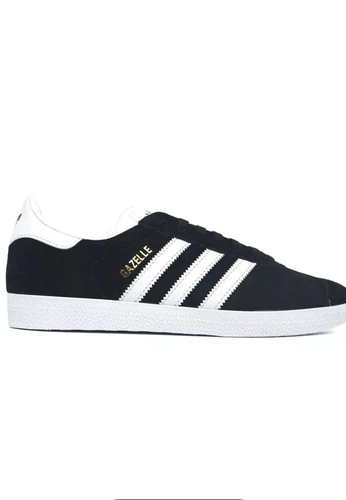 Adidas Gazelle Originals scarpe da ginnastica uomo taglia UK 8 5 nero bianco BB5476