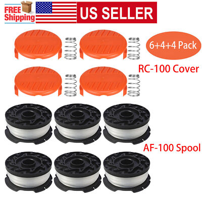 Black & Decker AF-100-3ZP 3-Pack Genuine OEM Replacement Spools For AFS String Trimmers – Bulk Packed