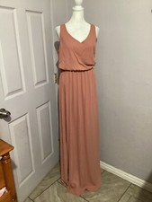 Show Me Your Mumu Sleeveless Kendall Maxi Dress Gown Rustic Maeve Crisp M