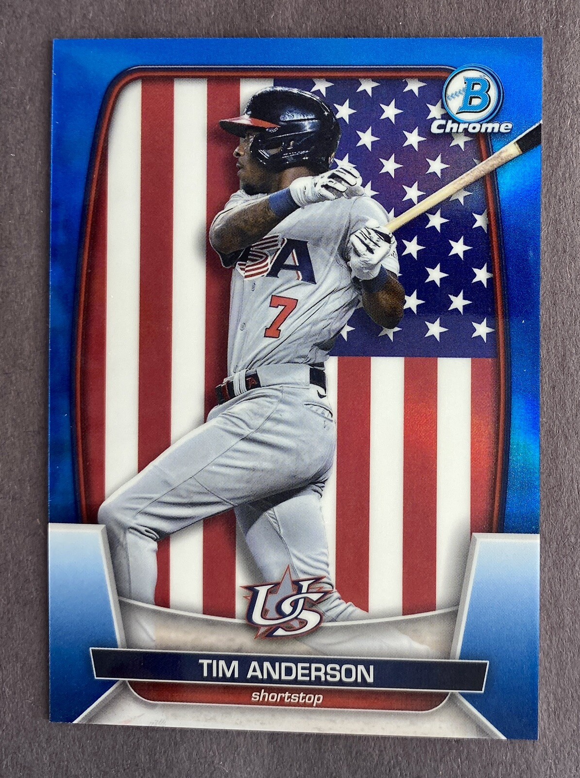 2023 Bowman Chrome TIM ANDERSON World Baseball Classic Blue /75 #WBC-81