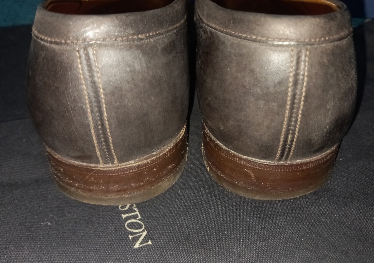 Mocassin Homme WESTON Modèle 182 En Cuir Marron - Taille 7,5 UK (41,5 EU) - Largeur D - Occasion