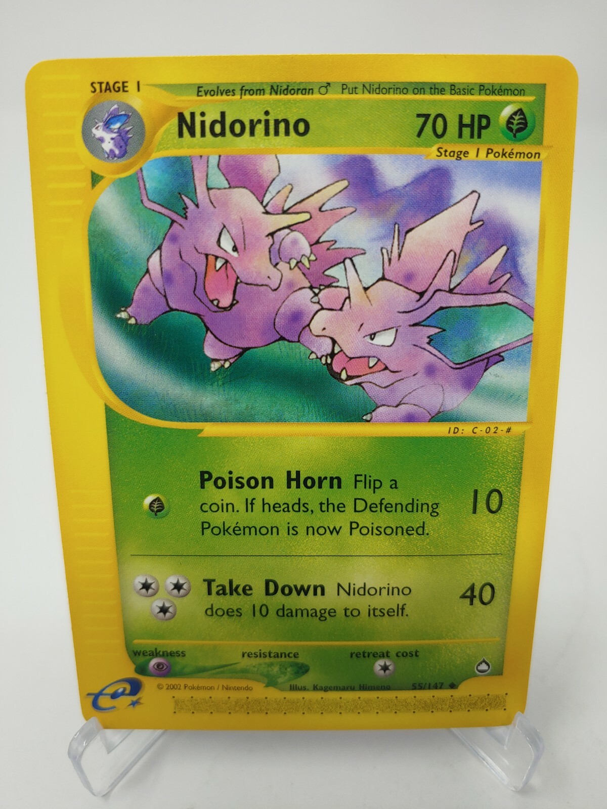 Pokemon Nidorino 55/147 Aquapolis Regular NM