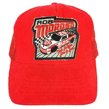 Vtg Rob Moroso Patch Hat Swisher Sweet Nascar Race Snapback Trucker Baseball Cap