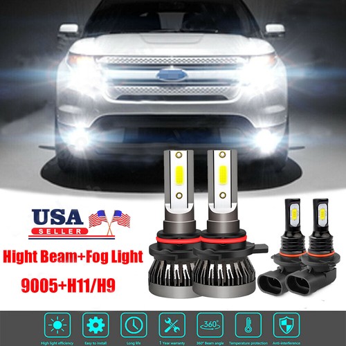 FOR 2014-2020 KIA Soul -4X LED Headlight Hi/Lo Fog Light Bulbs Combo - Foto 4