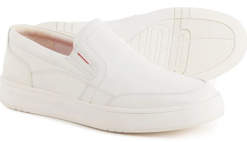 Zapatillas urbanas de skate blancas sin cordones FitFlop Rally X para hombre, talla 11M Foto 2 de 4
