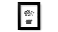 US ART Frames 1.25" Satin Black Teak Finish Picture Poster Frame 14 In Wide