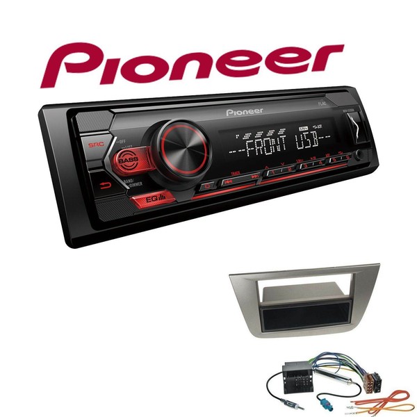 Pioneer 1-DIN Autoradio USB AUX Android Einbauset FüR Seat Toledo III Anthrazit-image