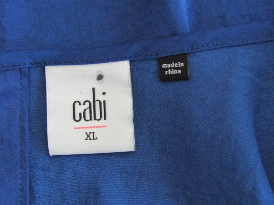 Cabi Rhyme Royal Blue Blouse Style 5526 Bell Sleeve Size XL eBay