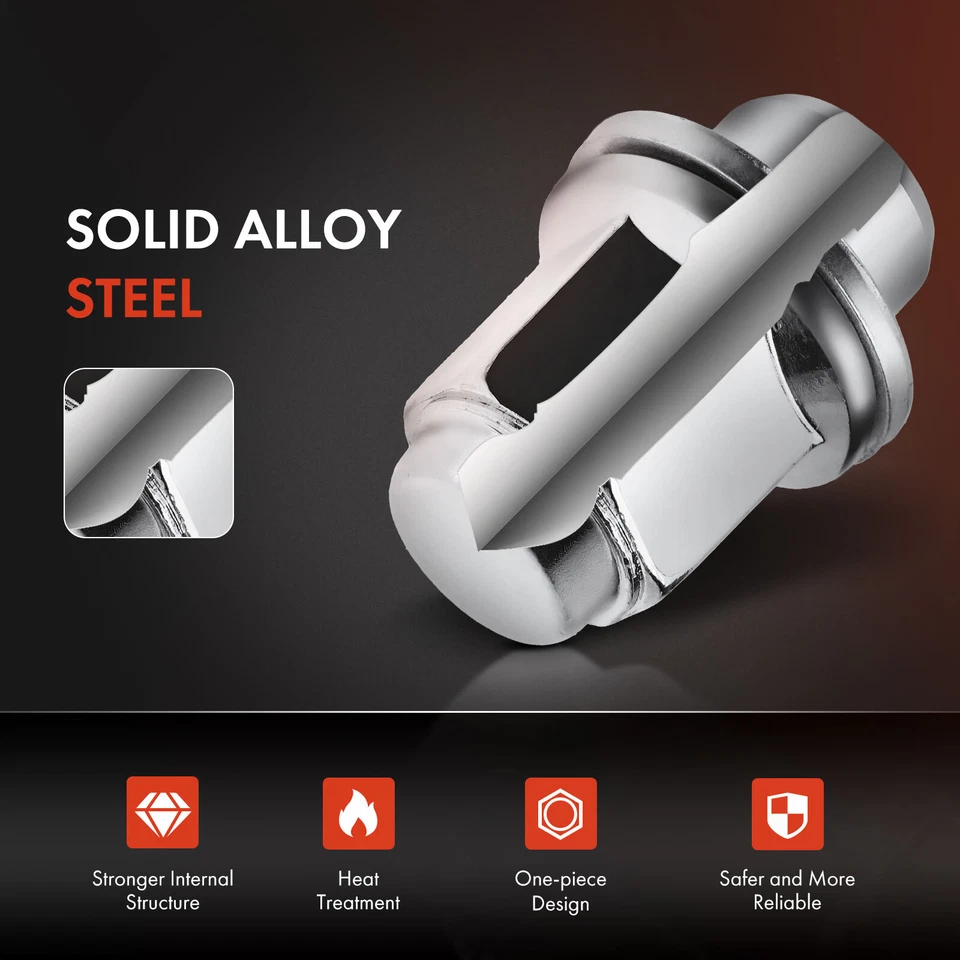 20x M12-1.50 porca de roda de bolota dianteira e traseira para Toyota Corolla 1987-2021 Camry - Imagem 3 de 4