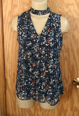 Womens White House Black Market Weslie Date Top lined  Sz 2 Floral sheer NEW TAG
