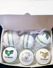 6 Titano Cricket Leather Hard Balls 5.5 oz T20 World Cup top quality White balls