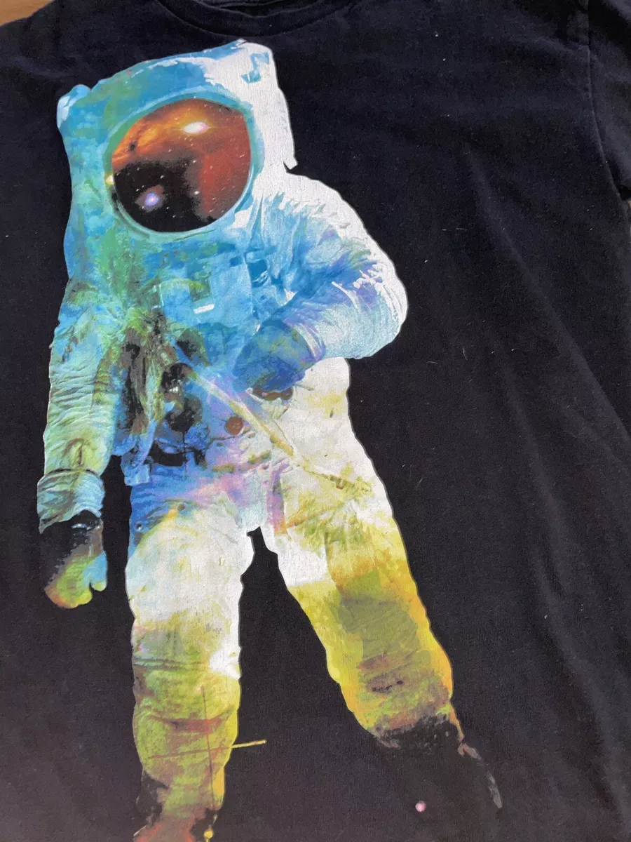 Nike 6.0 Space Astronaut Galaxy Print Logo Graphic Short Sleeve T Shirt Mens S